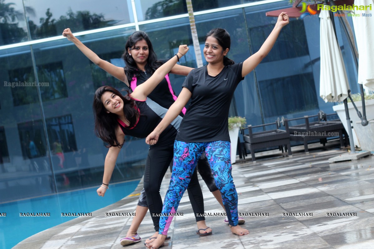 Aqua Zumba (R) Pool Party With Vijaya Tupurani at Radisson Blu Plaza Hotel, Hyderabad