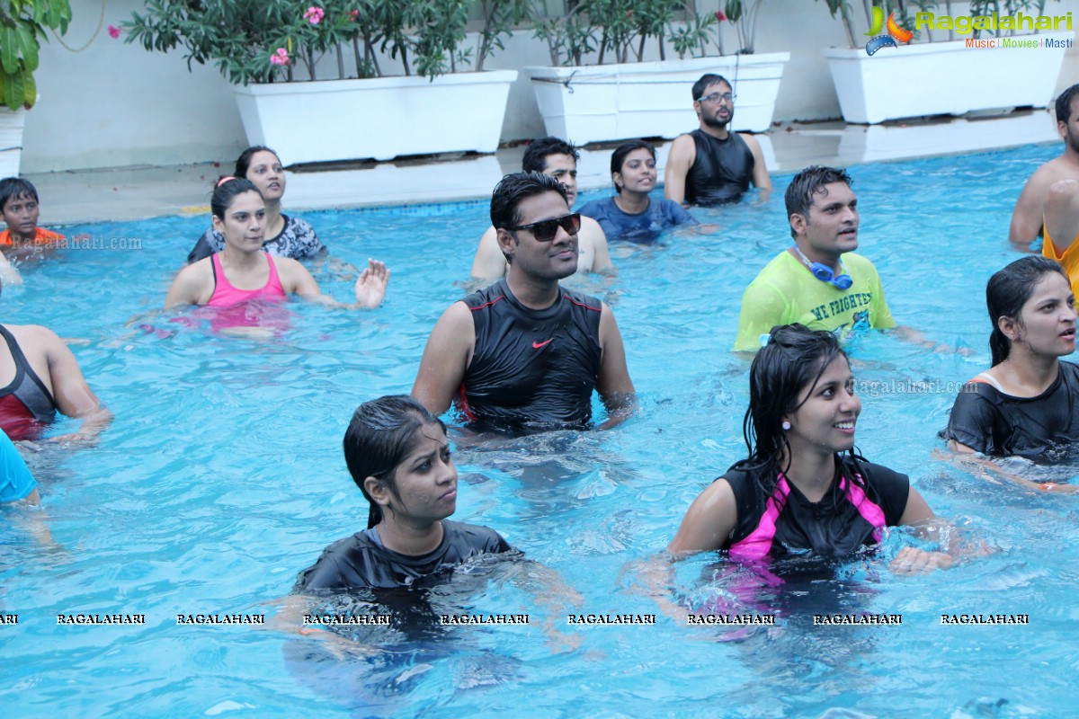 Aqua Zumba (R) Pool Party With Vijaya Tupurani at Radisson Blu Plaza Hotel, Hyderabad