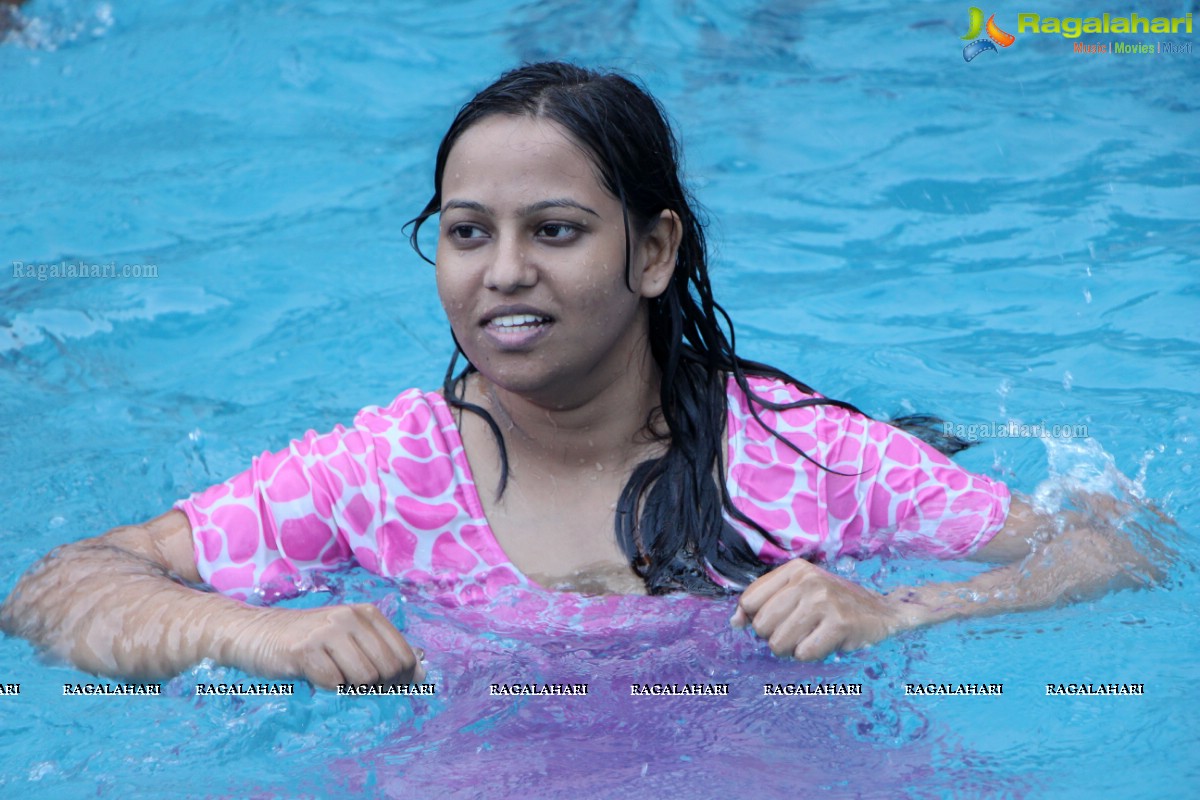 Aqua Zumba (R) Pool Party With Vijaya Tupurani at Radisson Blu Plaza Hotel, Hyderabad