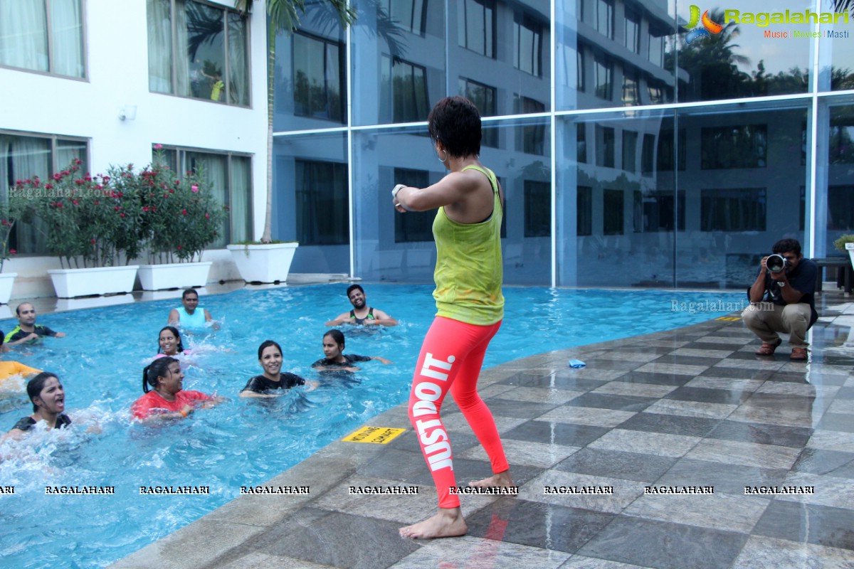 Aqua Zumba (R) Pool Party With Vijaya Tupurani at Radisson Blu Plaza Hotel, Hyderabad