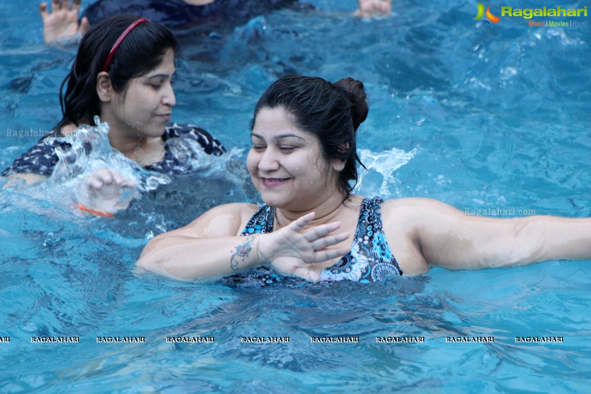 Aqua Zumba (R) Pool Party With Vijaya Tupurani at Radisson Blu Plaza Hotel, Hyderabad