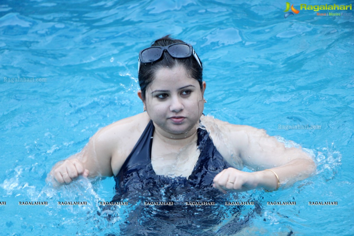 Aqua Zumba (R) Pool Party With Vijaya Tupurani at Radisson Blu Plaza Hotel, Hyderabad