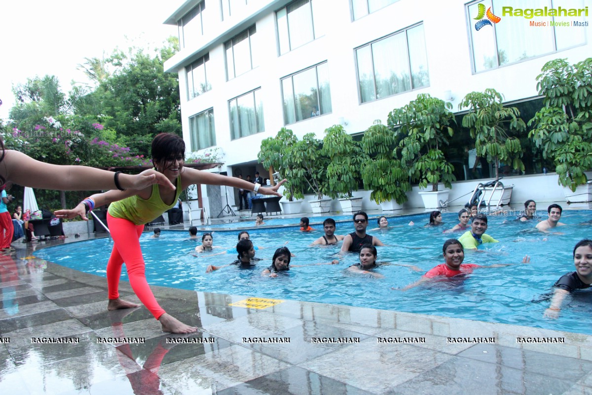 Aqua Zumba (R) Pool Party With Vijaya Tupurani at Radisson Blu Plaza Hotel, Hyderabad