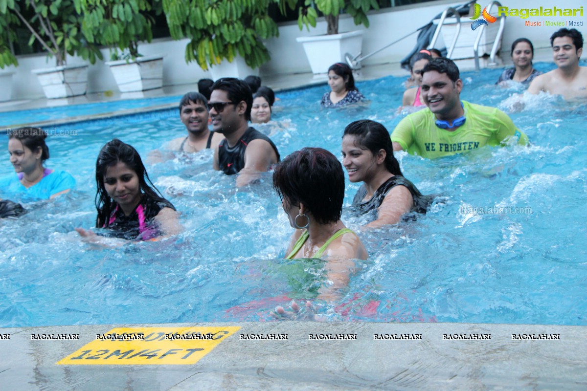 Aqua Zumba (R) Pool Party With Vijaya Tupurani at Radisson Blu Plaza Hotel, Hyderabad