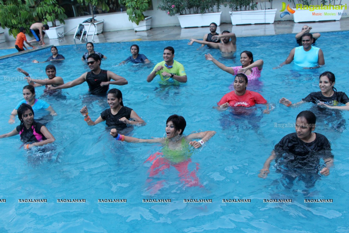 Aqua Zumba (R) Pool Party With Vijaya Tupurani at Radisson Blu Plaza Hotel, Hyderabad