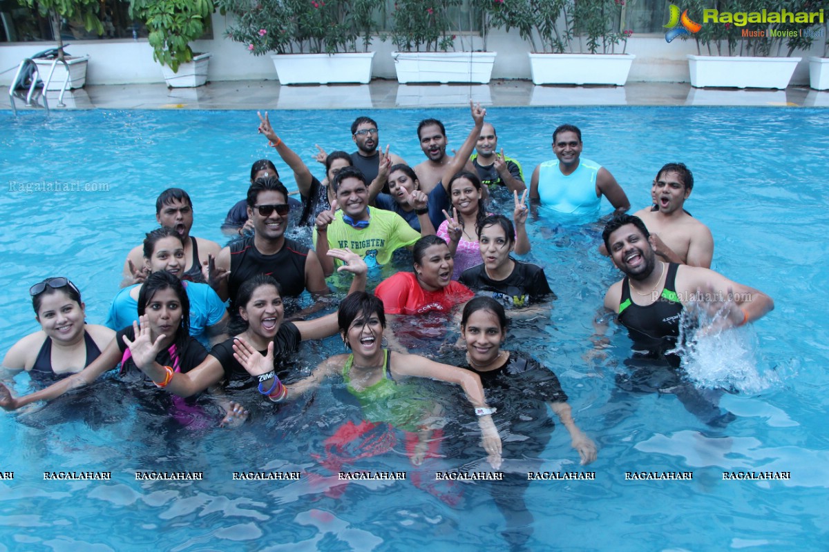 Aqua Zumba (R) Pool Party With Vijaya Tupurani at Radisson Blu Plaza Hotel, Hyderabad