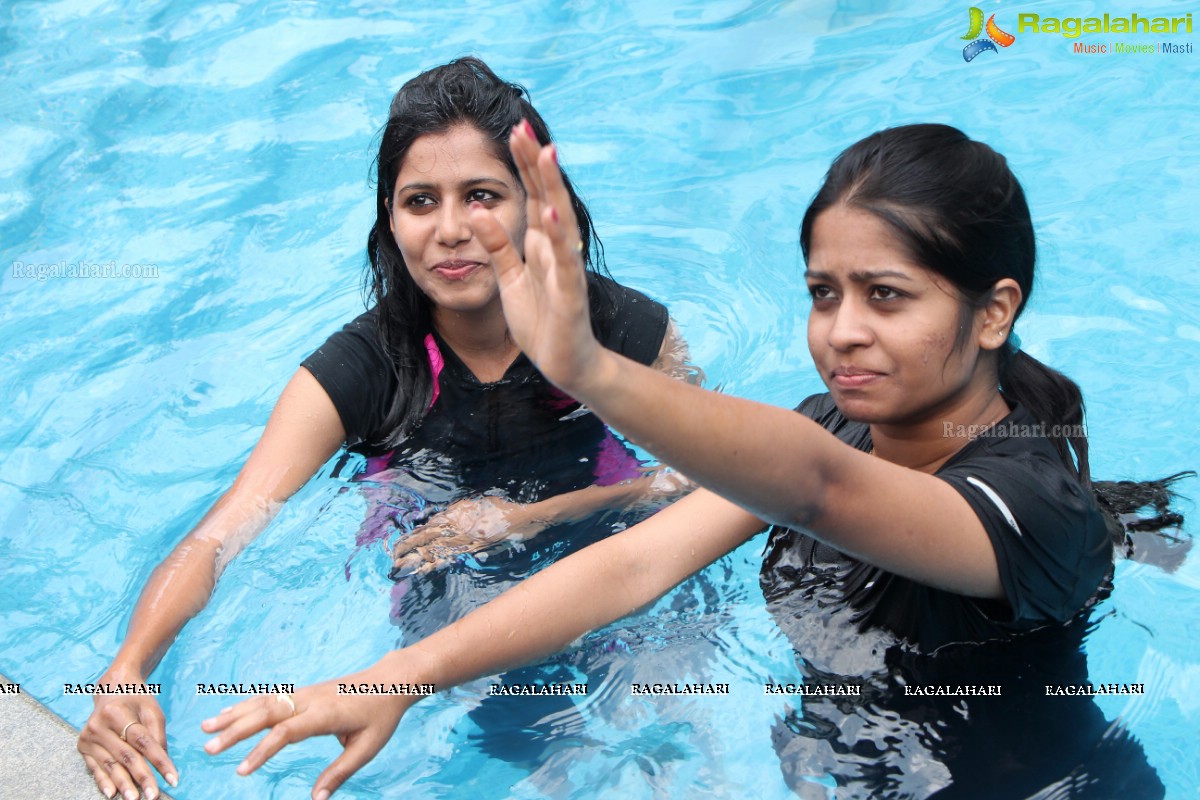 Aqua Zumba (R) Pool Party With Vijaya Tupurani at Radisson Blu Plaza Hotel, Hyderabad