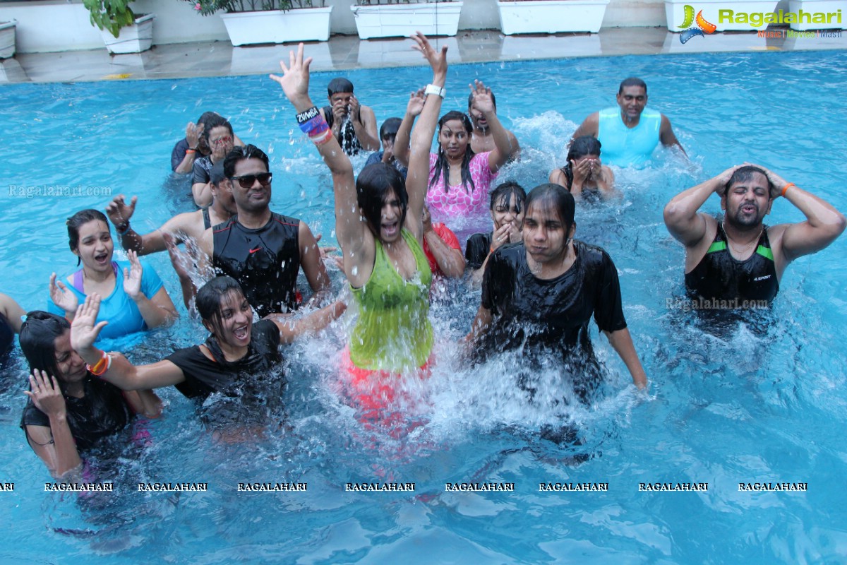 Aqua Zumba (R) Pool Party With Vijaya Tupurani at Radisson Blu Plaza Hotel, Hyderabad