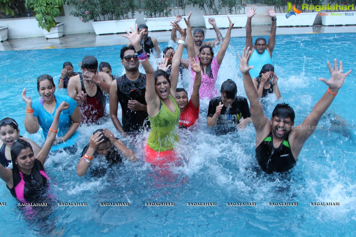 Aqua Zumba (R) Pool Party With Vijaya Tupurani at Radisson Blu Plaza Hotel, Hyderabad