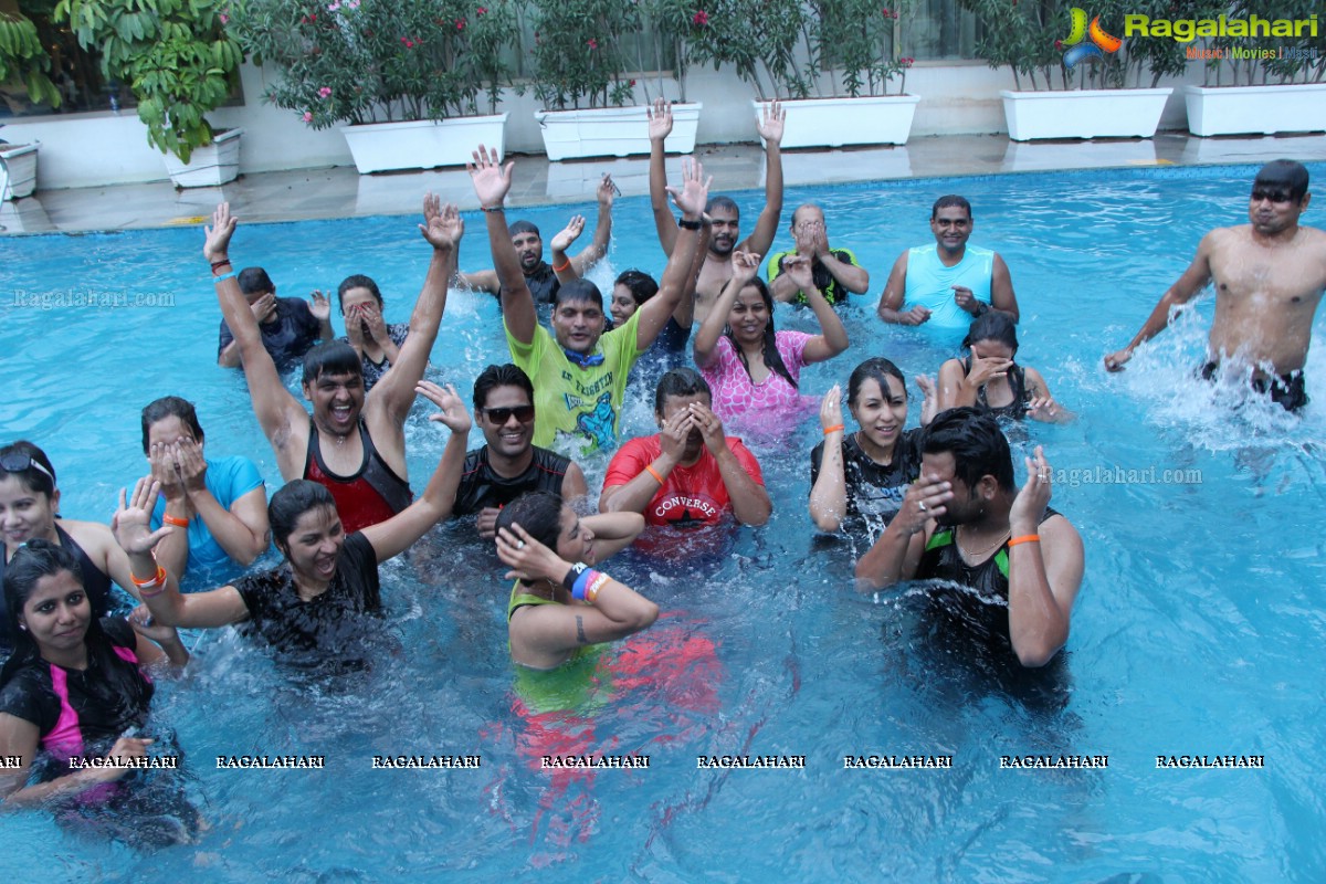 Aqua Zumba (R) Pool Party With Vijaya Tupurani at Radisson Blu Plaza Hotel, Hyderabad