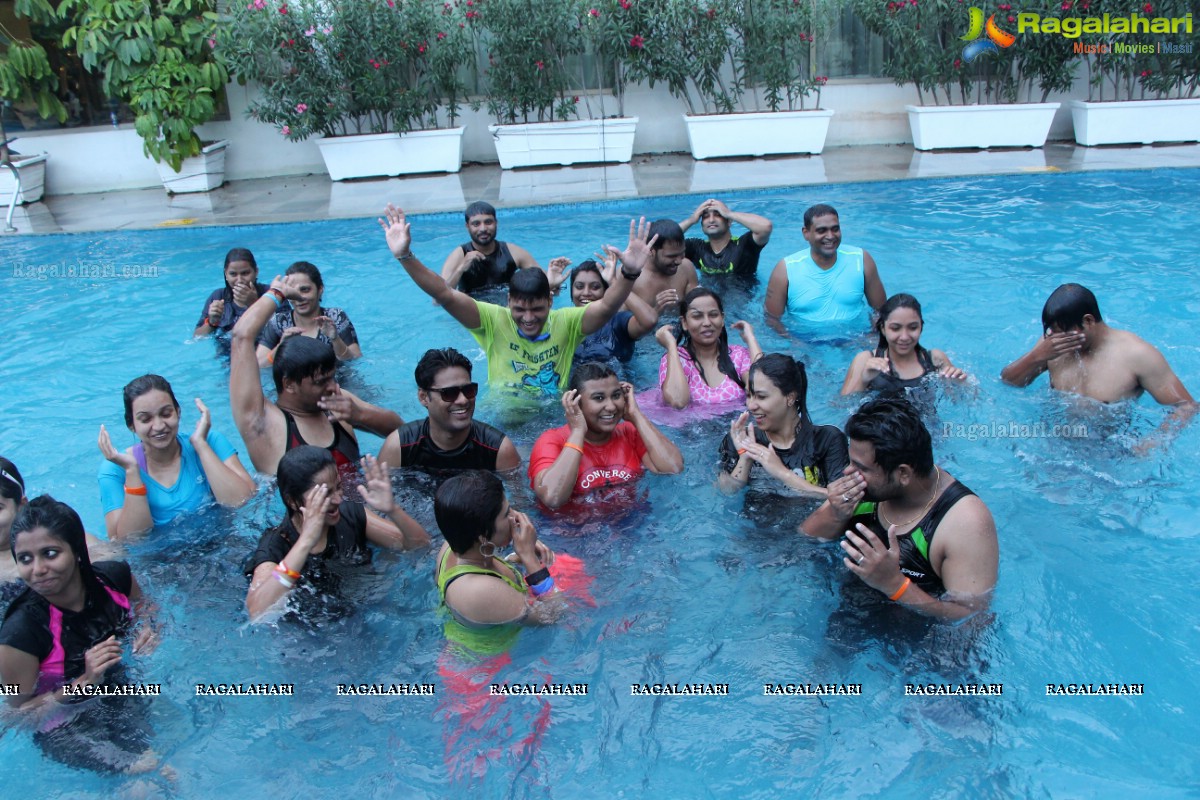 Aqua Zumba (R) Pool Party With Vijaya Tupurani at Radisson Blu Plaza Hotel, Hyderabad