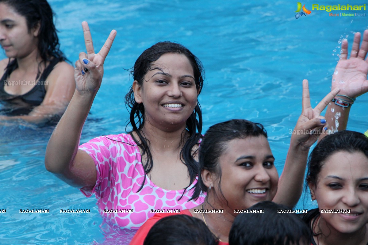 Aqua Zumba (R) Pool Party With Vijaya Tupurani at Radisson Blu Plaza Hotel, Hyderabad