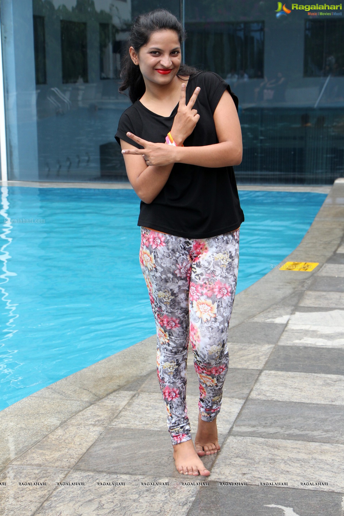 Aqua Zumba (R) Pool Party With Vijaya Tupurani at Radisson Blu Plaza Hotel, Hyderabad