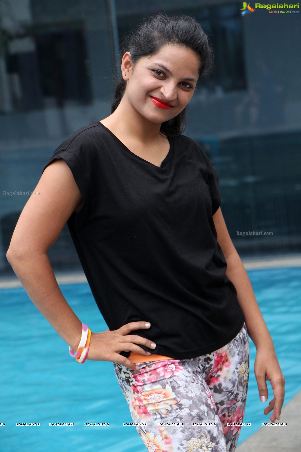 Aqua Zumba (R) Pool Party With Vijaya Tupurani at Radisson Blu Plaza Hotel, Hyderabad