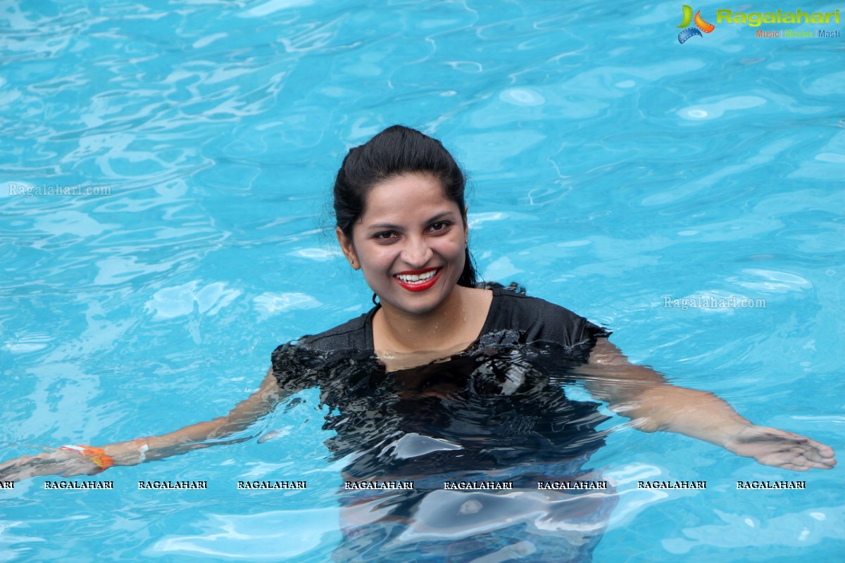 Aqua Zumba (R) Pool Party With Vijaya Tupurani at Radisson Blu Plaza Hotel, Hyderabad