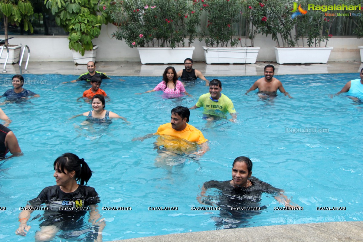 Aqua Zumba (R) Pool Party With Vijaya Tupurani at Radisson Blu Plaza Hotel, Hyderabad