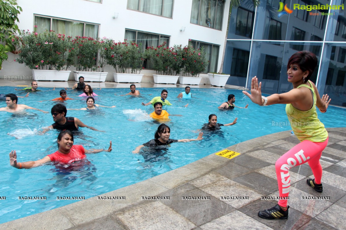 Aqua Zumba (R) Pool Party With Vijaya Tupurani at Radisson Blu Plaza Hotel, Hyderabad