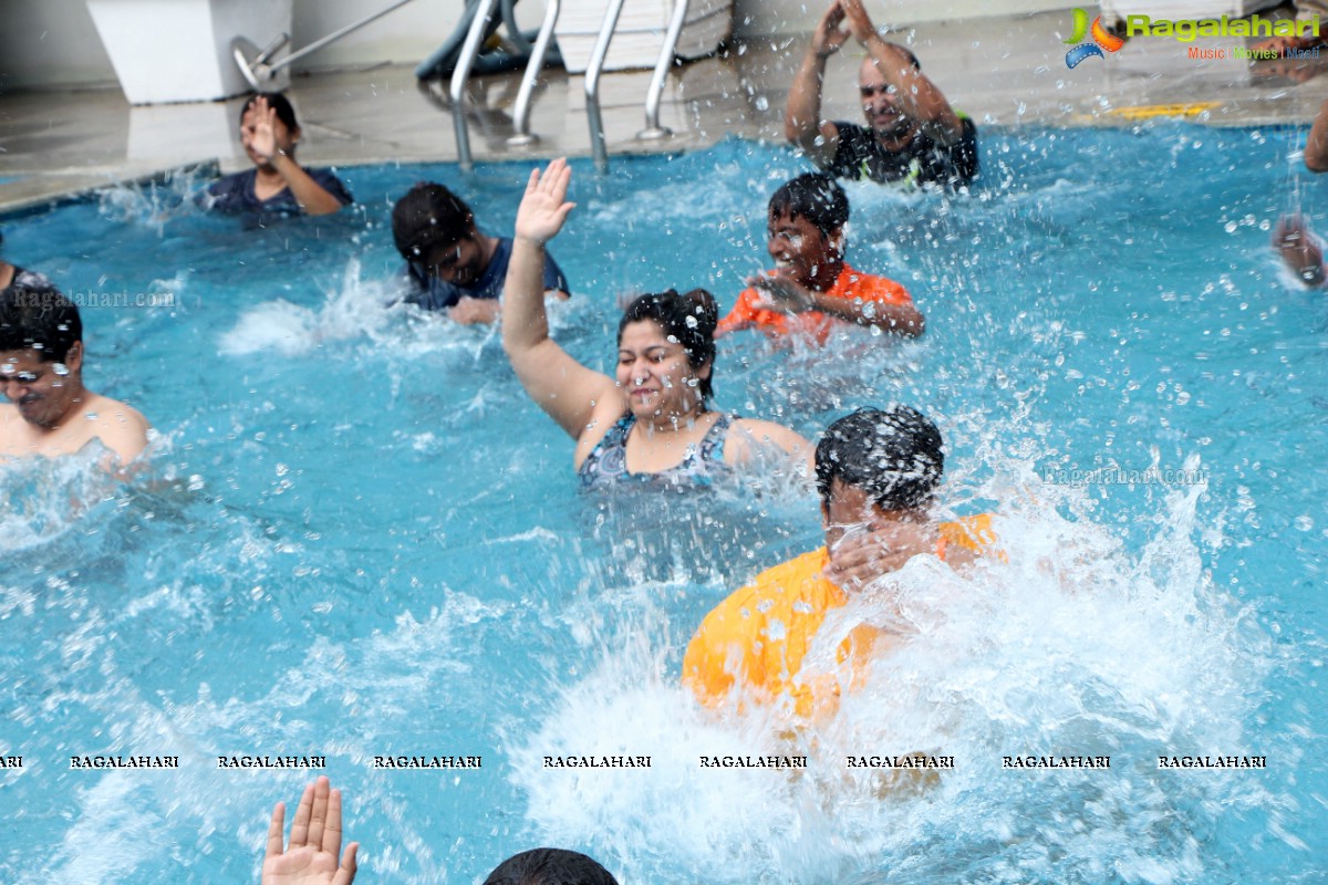 Aqua Zumba (R) Pool Party With Vijaya Tupurani at Radisson Blu Plaza Hotel, Hyderabad