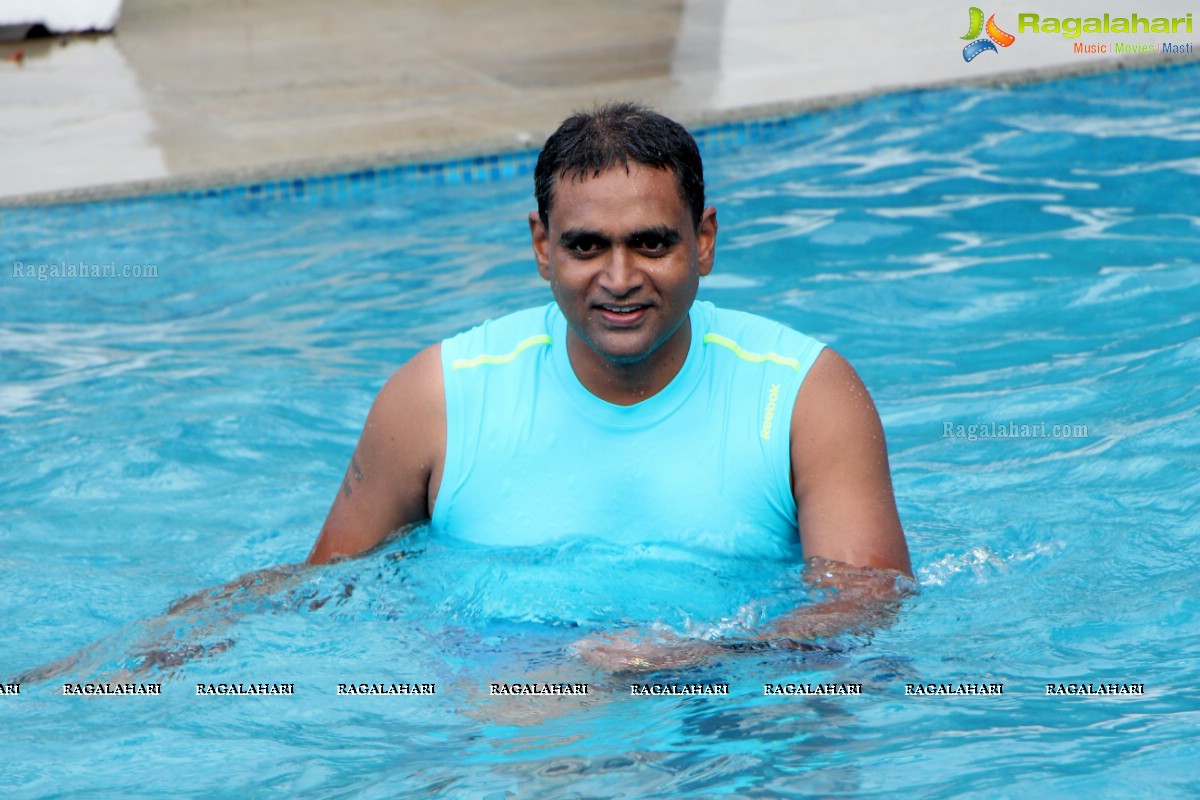 Aqua Zumba (R) Pool Party With Vijaya Tupurani at Radisson Blu Plaza Hotel, Hyderabad