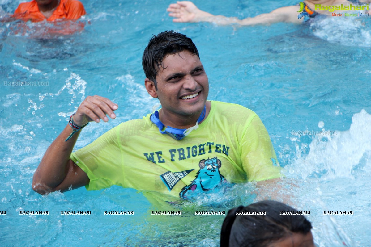 Aqua Zumba (R) Pool Party With Vijaya Tupurani at Radisson Blu Plaza Hotel, Hyderabad