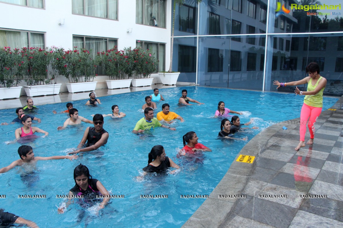 Aqua Zumba (R) Pool Party With Vijaya Tupurani at Radisson Blu Plaza Hotel, Hyderabad