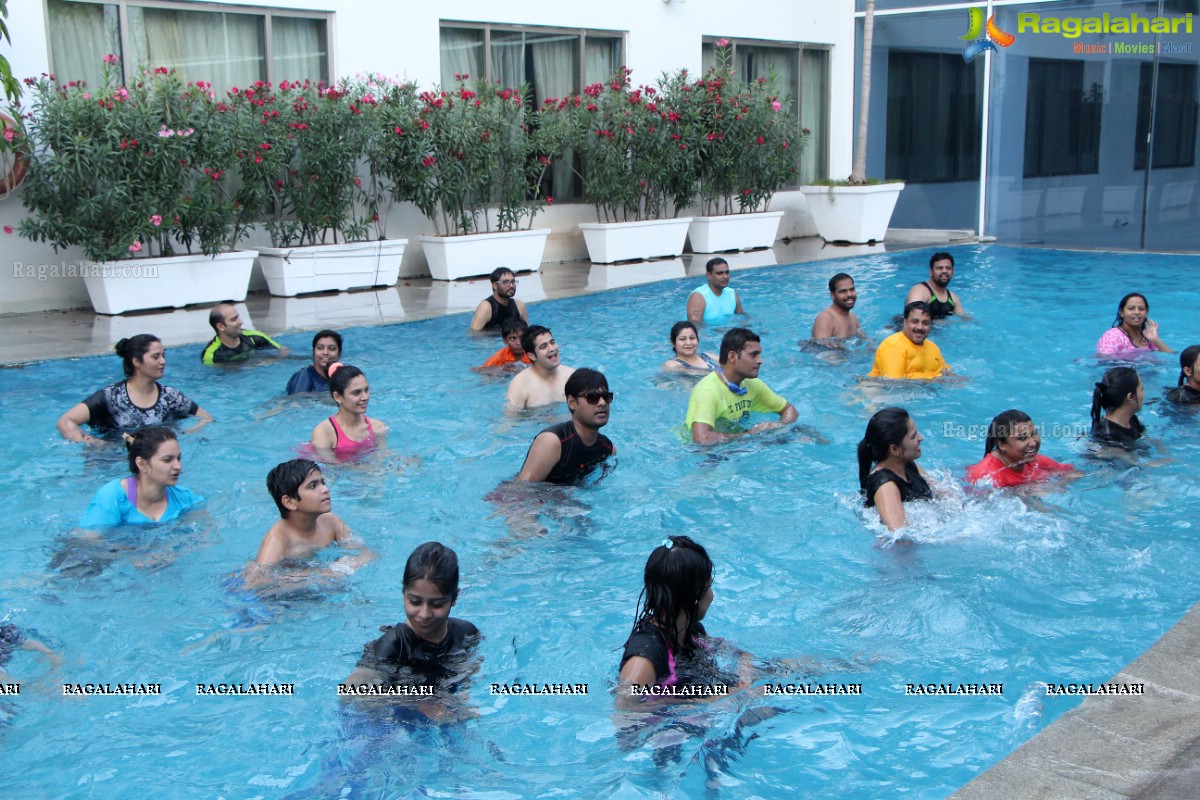 Aqua Zumba (R) Pool Party With Vijaya Tupurani at Radisson Blu Plaza Hotel, Hyderabad