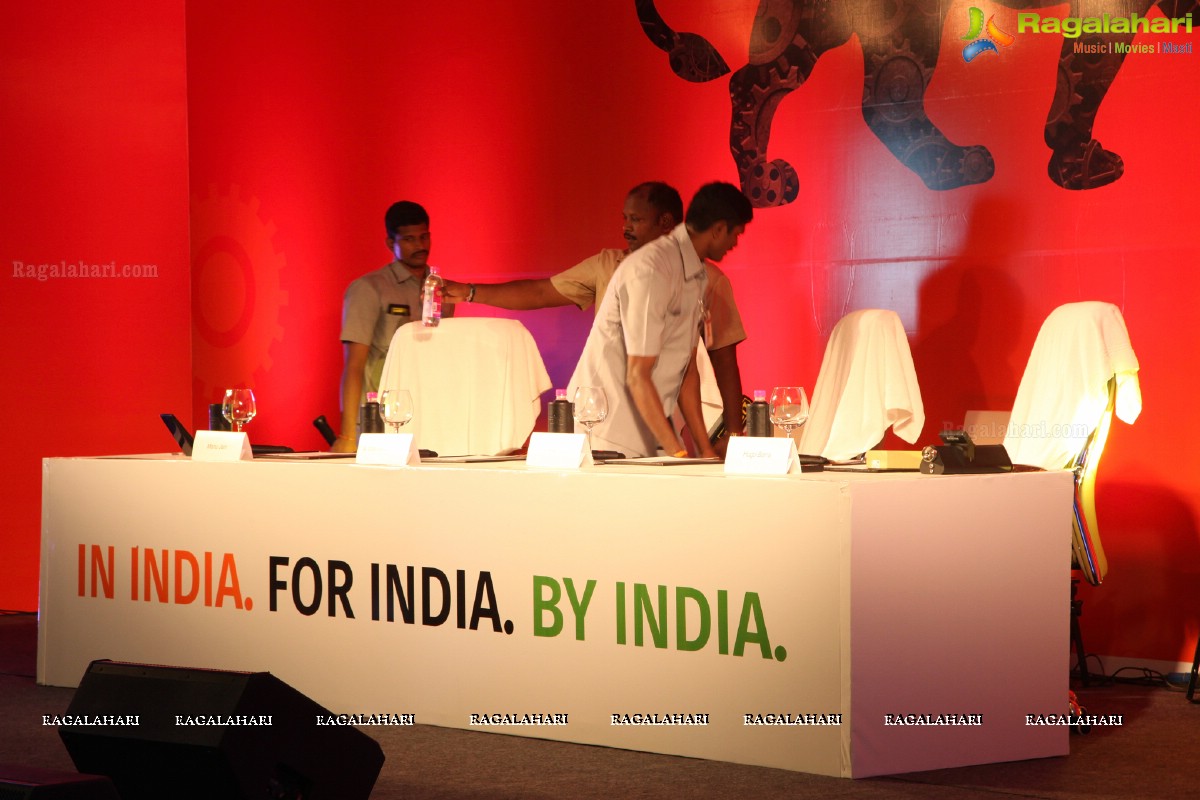 Andhra Pradesh Chief Minister N Chandrababu Naidu launches Xiaomi's First Made In India Redmi 2 Prime Phone in Vizag