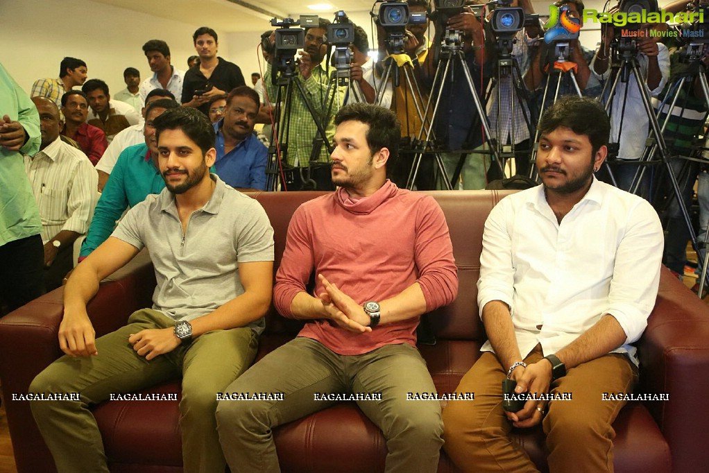 Naga Chaitanya and Akhil launches Nagarjuna's Birthday Stamp