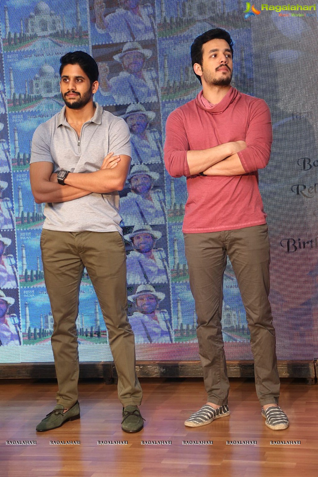 Naga Chaitanya and Akhil launches Nagarjuna's Birthday Stamp