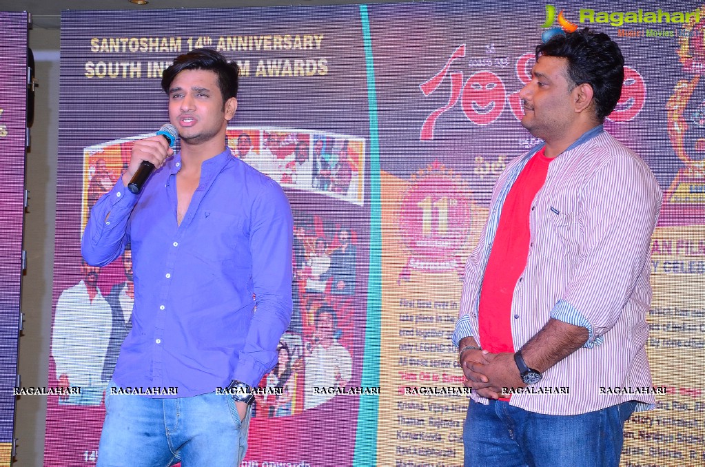 Santosham 14th Anniversary South Indian Film Awards Press Meet