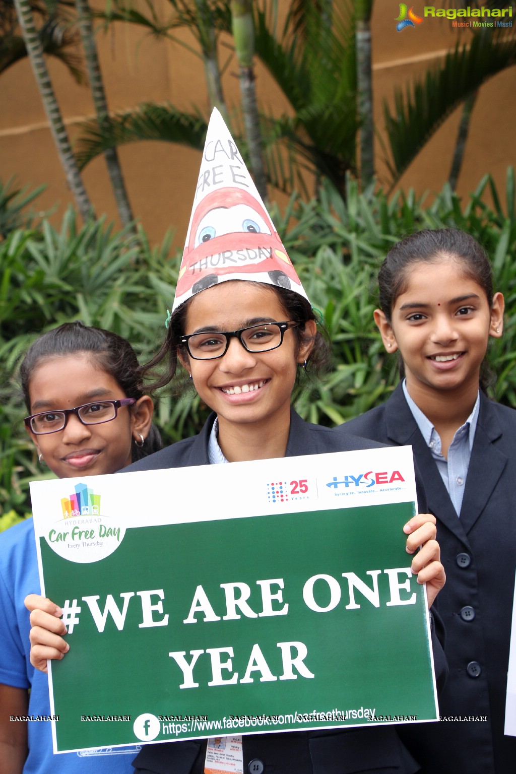 Car Free Thursday One Year Celebrations at Ascendas IT Park, Hyderabad