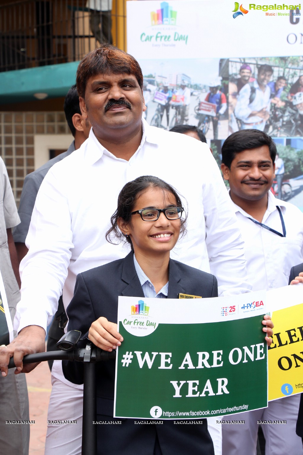 Car Free Thursday One Year Celebrations at Ascendas IT Park, Hyderabad