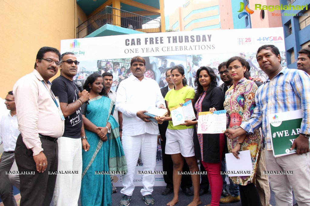 Car Free Thursday One Year Celebrations at Ascendas IT Park, Hyderabad