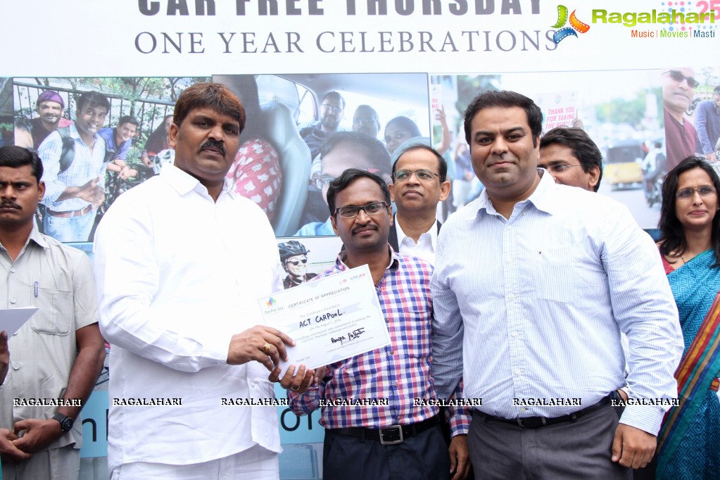 Car Free Thursday One Year Celebrations at Ascendas IT Park, Hyderabad