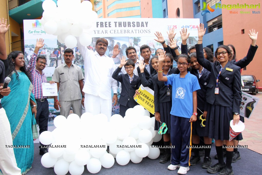 Car Free Thursday One Year Celebrations at Ascendas IT Park, Hyderabad