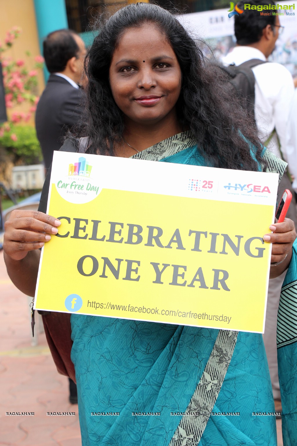 Car Free Thursday One Year Celebrations at Ascendas IT Park, Hyderabad