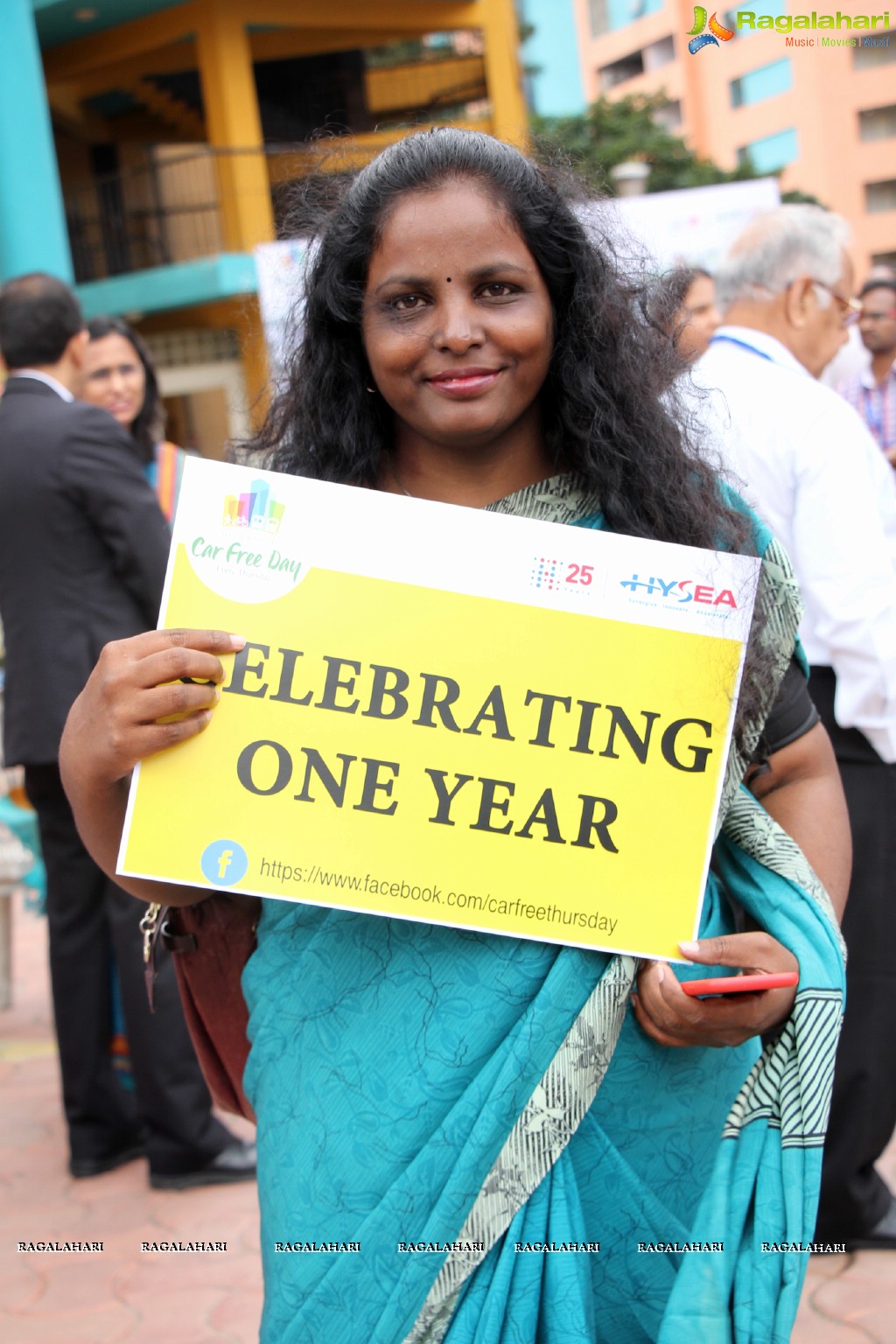 Car Free Thursday One Year Celebrations at Ascendas IT Park, Hyderabad