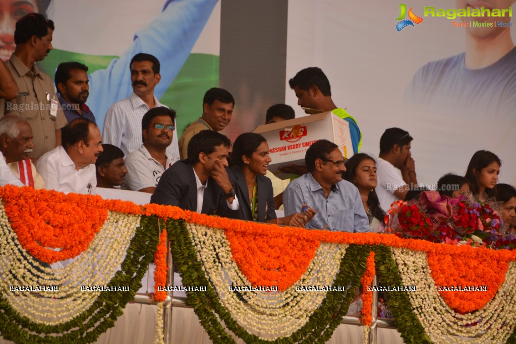 Grand Felicitation to Rio Olympics Silver Medalist PV Sindhu at Gachibowli Stadium