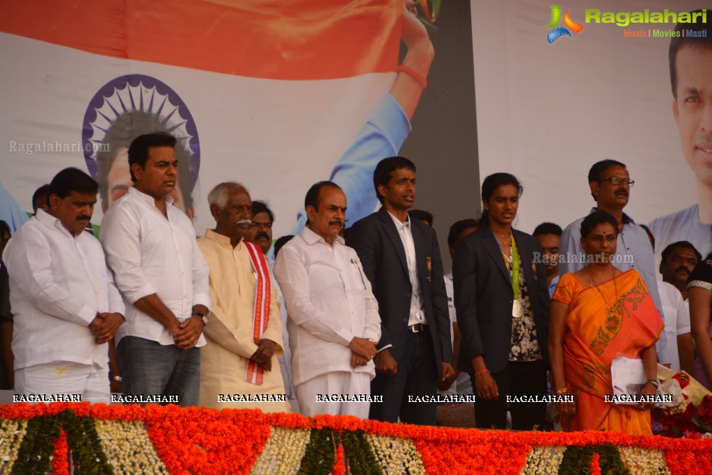 Grand Felicitation to Rio Olympics Silver Medalist PV Sindhu at Gachibowli Stadium