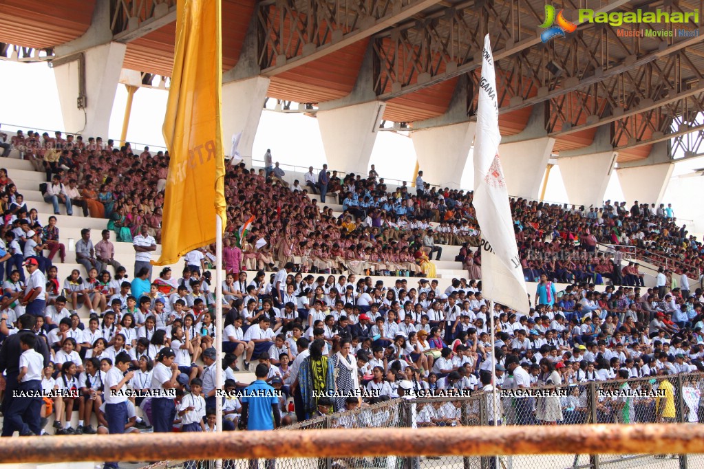 Grand Felicitation to Rio Olympics Silver Medalist PV Sindhu at Gachibowli Stadium