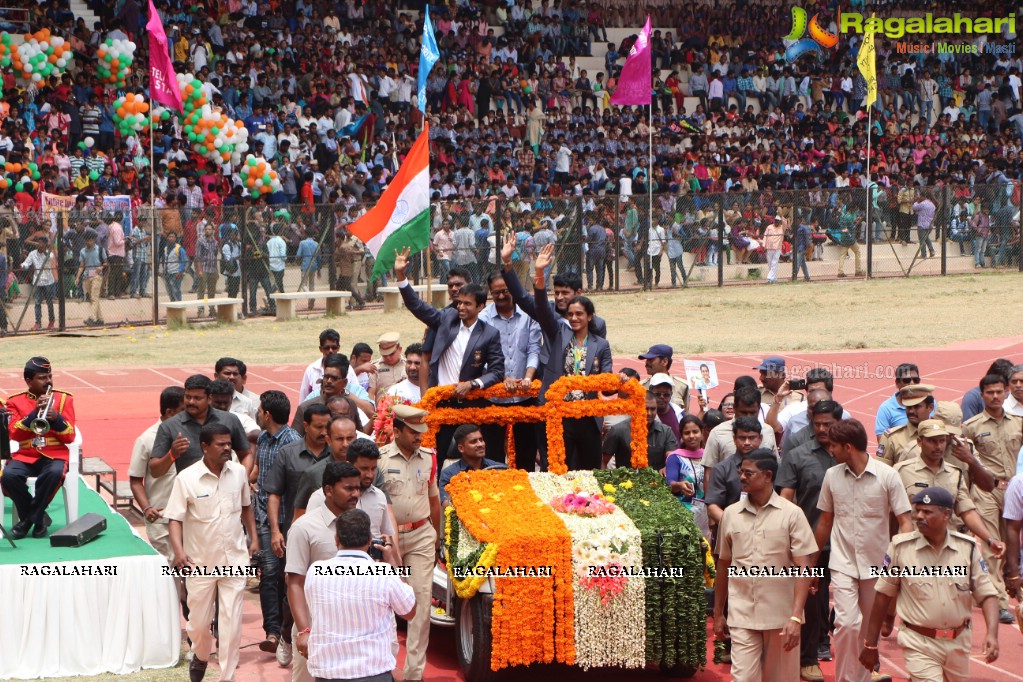 Grand Felicitation to Rio Olympics Silver Medalist PV Sindhu at Gachibowli Stadium