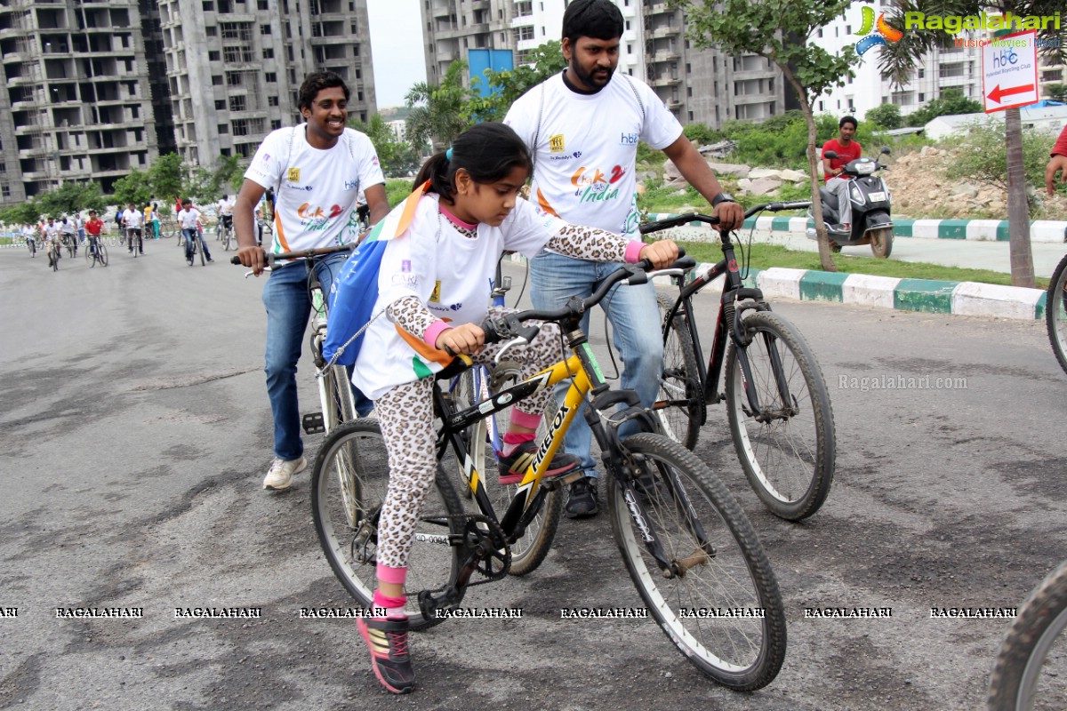 Hyderabad Bicycling Club's 'Chak De India Ride 2' Flags Off at Gachibowli Bike Station