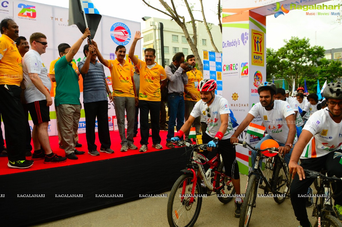 Hyderabad Bicycling Club's 'Chak De India Ride 2' Flags Off at Gachibowli Bike Station