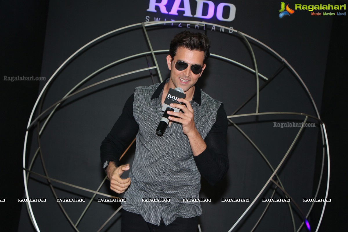 Hrithik Roshan launches Rado Switzerland Watches at Central Atrium, Forum Sujana Mall, Hyderabad