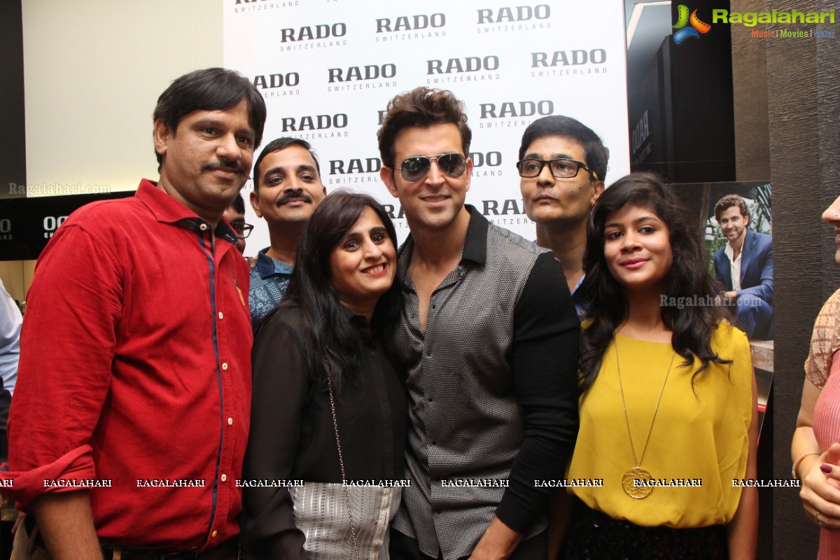 Hrithik Roshan launches Rado Switzerland Watches at Central Atrium, Forum Sujana Mall, Hyderabad