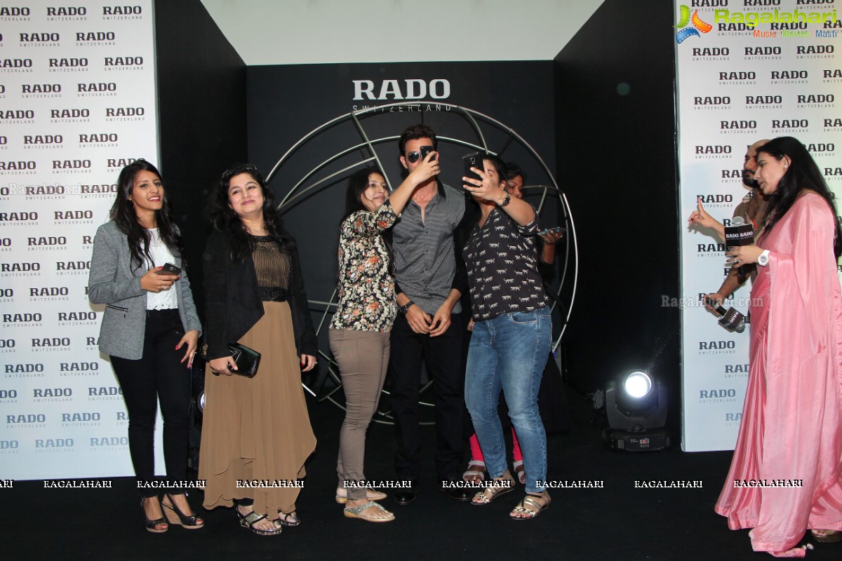 Hrithik Roshan launches Rado Switzerland Watches at Central Atrium, Forum Sujana Mall, Hyderabad