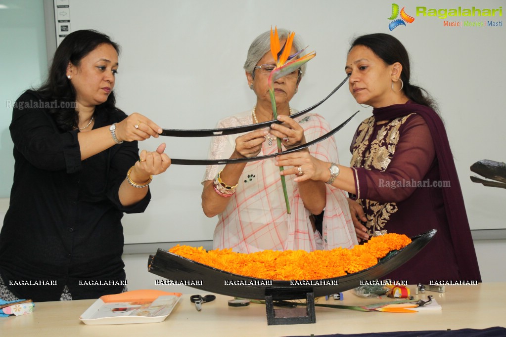 Ikebana International Hyderabad Chapter #250 at Asabhanu Technical Services Ltd