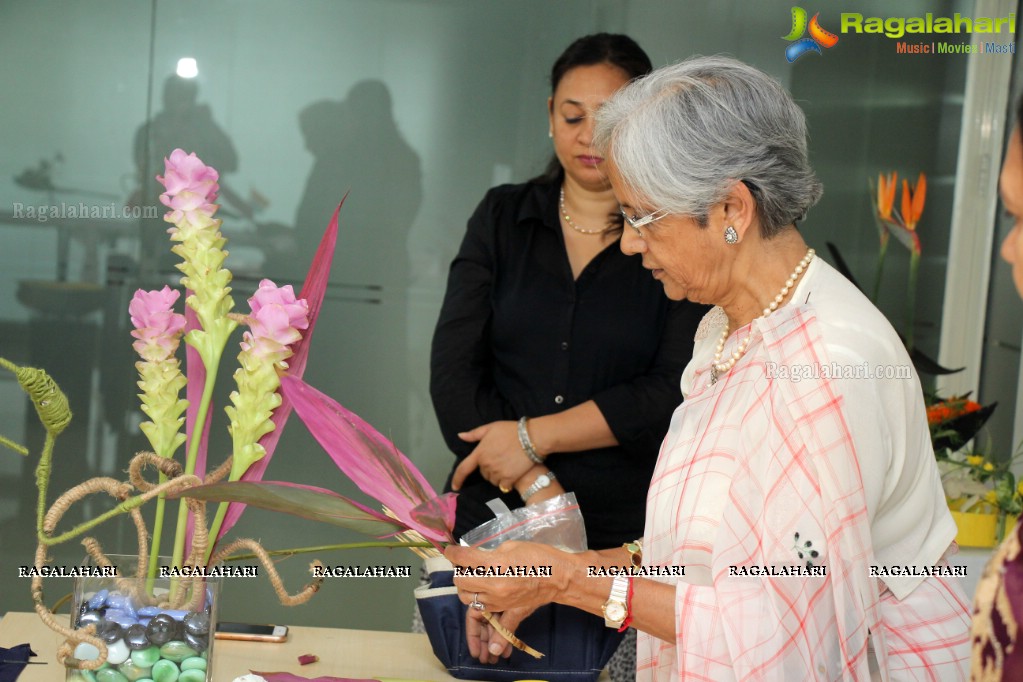 Ikebana International Hyderabad Chapter #250 at Asabhanu Technical Services Ltd