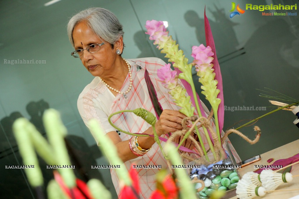 Ikebana International Hyderabad Chapter #250 at Asabhanu Technical Services Ltd