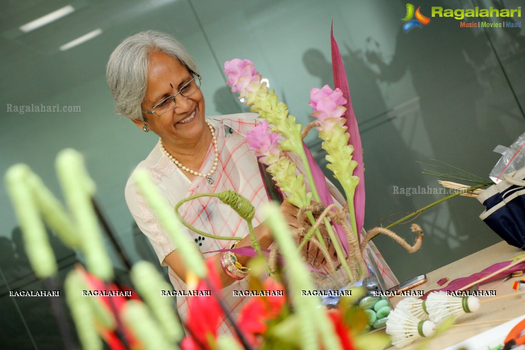 Ikebana International Hyderabad Chapter #250 at Asabhanu Technical Services Ltd